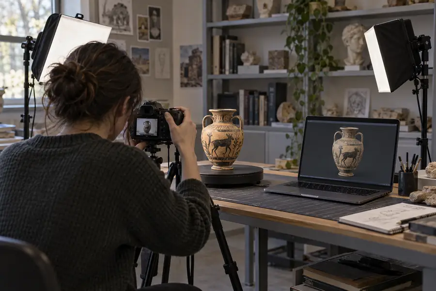 A reconstructed 3D scene ready for visual inspection
